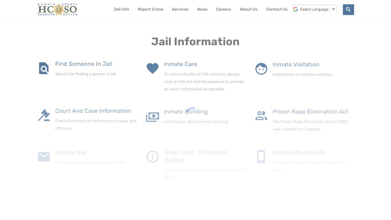 Jail Information—Harris County Texas Sheriff's Office